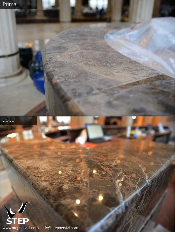 Countertop Restoration (Before/After) - Restauro bancone (Prima/Dopo) #restorationcountertop #Smoothing #Polishing