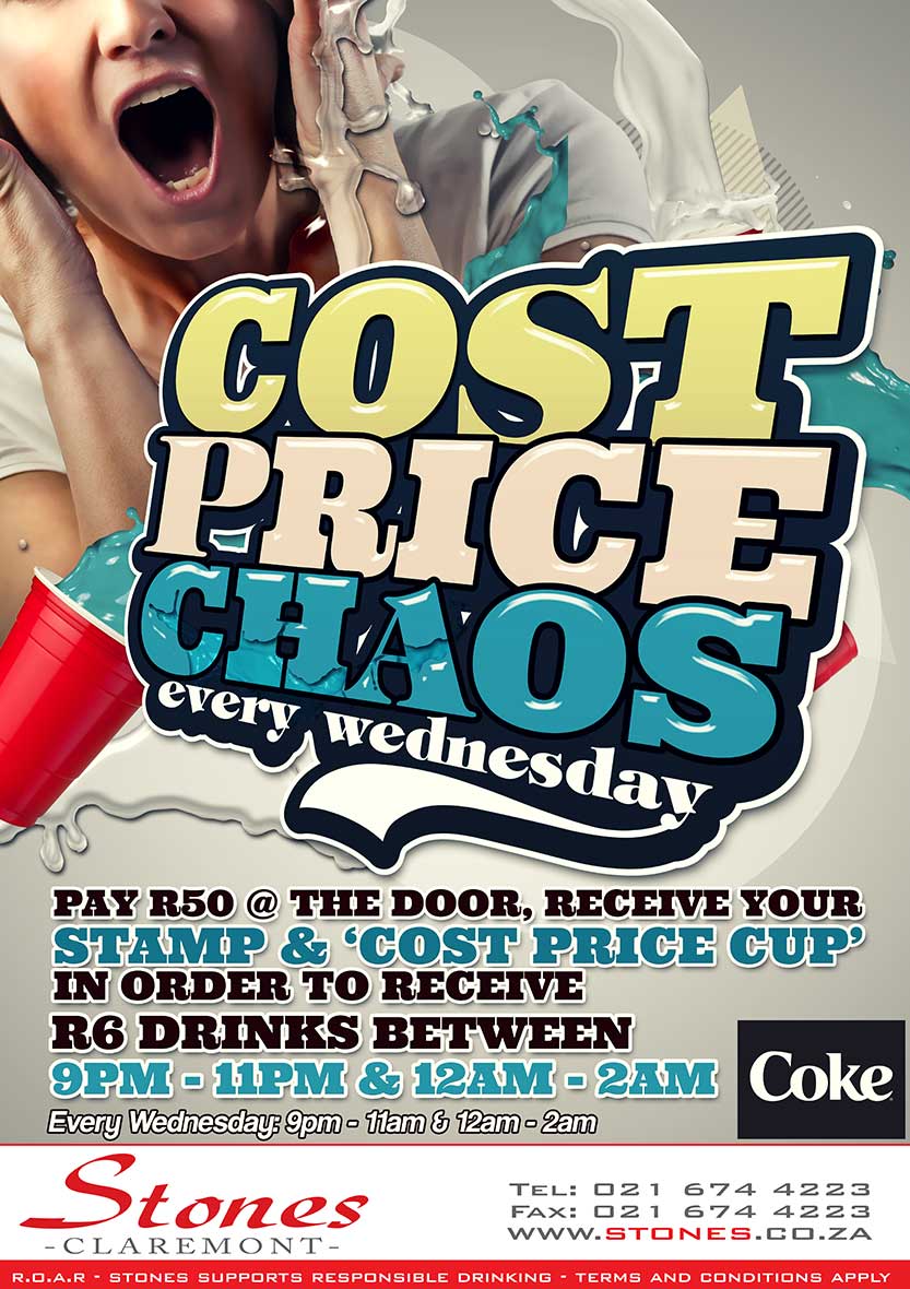 .Catch guest DJ's <a href="/Flash_Kings/">Flash Kings</a> this Wed for our #CostPriceChaos special!!!! <a href="/crowd_hop/">CrowdHop</a> <a href="/wheresthejol/">WheresTheJol</a> <a href="/CPTatNight/">Cape Town at Night</a>