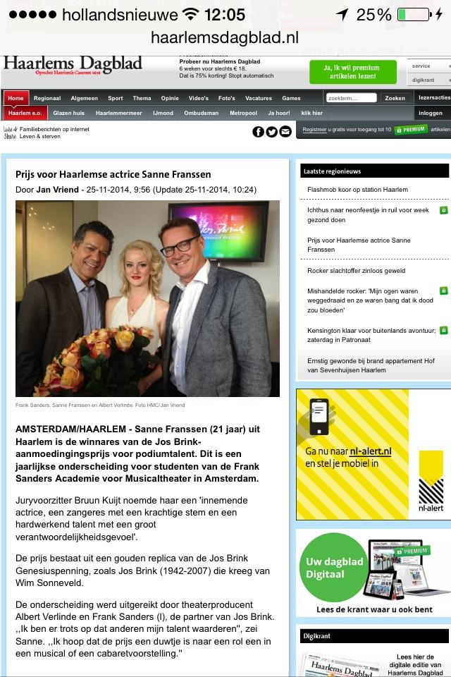 Haarlems Dagblad. #JosBrinkGenesiusPenning