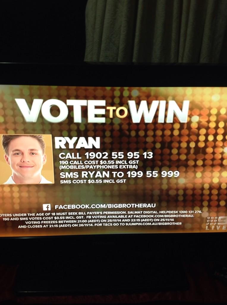 teamryanbbau14's tweet photo. YOU KNOW WHAT TO DO! VOTE FOR RYAN ❤️❤️❤️ http://t.co/3BI2rvymwN