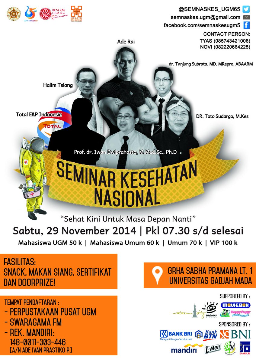 SEMNASKES_UGM65's tweet photo. Buruan daftar yuk sebelum kuota habis !! Minggu ini minggu terahir pendaftaran lho.. @akbidpaguwarmas @koranpelajar_ http://t.co/OxTUyCVB0a