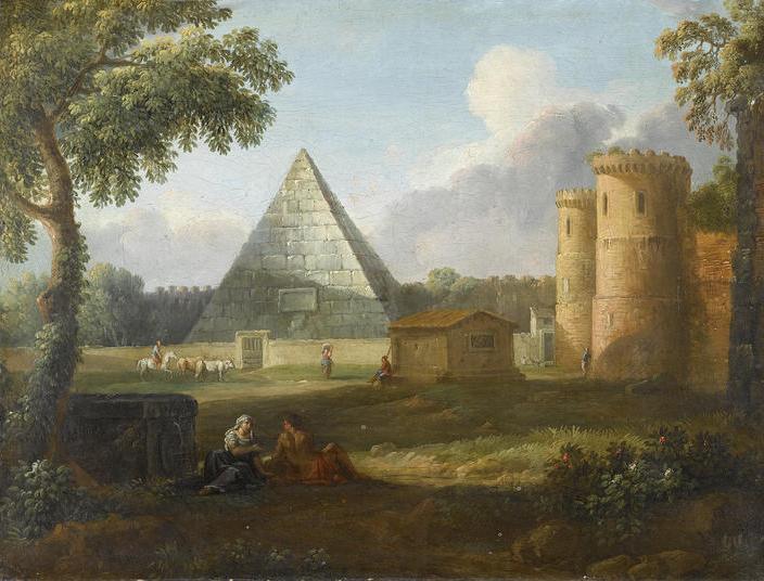 ivanalepojev's tweet photo. G. B. #Busiri (#Rome 1698-1757): The Tomb of Cecilia Metella and The Pyramid of Cestius. From http://t.co/NKR1u7tdWH http://t.co/EZ52ZP1YGw