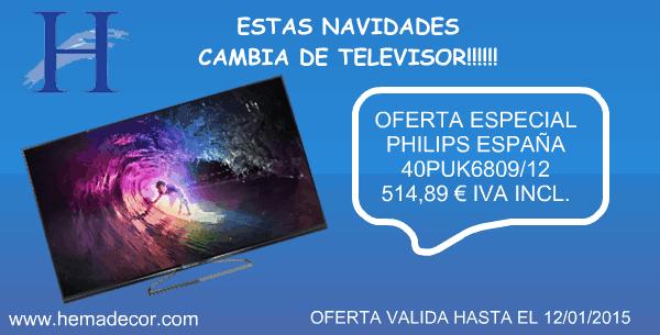 hemadecor's tweet photo. Excelente televisor en @hemadecor Philips 40PUK6809/12 por solo 514,89€ IVA incl.
http://t.co/sqC3yPo13f http://t.co/htD8uooKcc