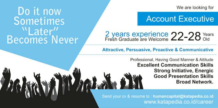 Katapedia_ID's tweet photo. DICARI: Account Executive klik>> http://t.co/VNW9bJuvZF ... http://t.co/5rfAtpXwst #Jakarta cc @PeluangKarier