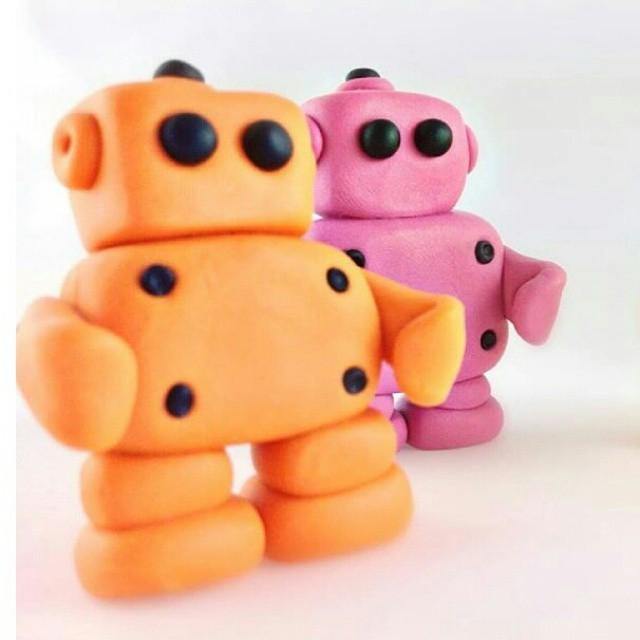 Otherbots's tweet image. Polymer clay #funbots ! 😊 by eeziart