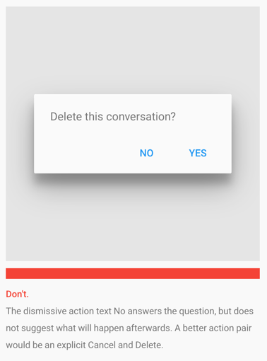 physiocoder's tweet image. &quot;...an explicit Cancel and Delete&quot;. Explicit? Really?!? google.com/design/spec/co… #MaterialDesign #UI #WTF