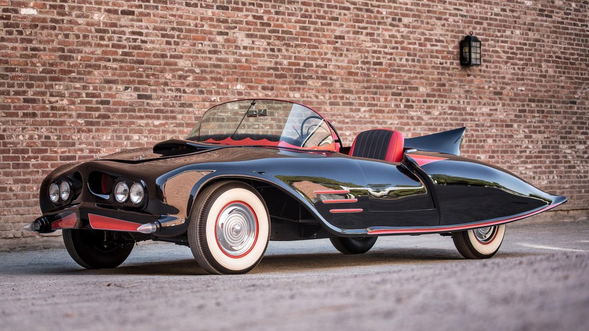 WIRED's tweet photo. This '63 Batmobile was found rusting in a field. Now it's as good as new and costs $500K  http://t.co/9SALsCEGMB http://t.co/mDcgXmyDsc