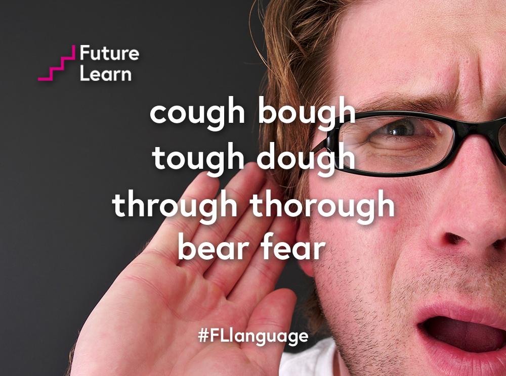English pronunciation can be tricky. What do you think are the hardest things about learning English? #FLlanguage
