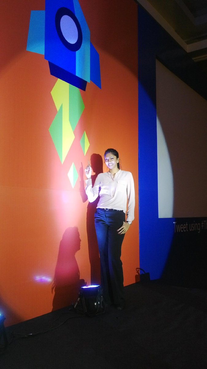 lakshmirebecca's tweet photo. Just anchored #thinknextwithmv for @Msftventuresind. Love the logo! http://t.co/BlCULi0rzl
