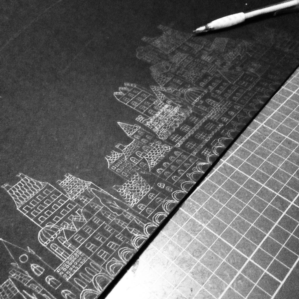 littleHB1's tweet photo. Progress shots of my biggest exhibition piece! Will post another picture when it's framed 😊 #papercutting http://t.co/zkxCAWYaud