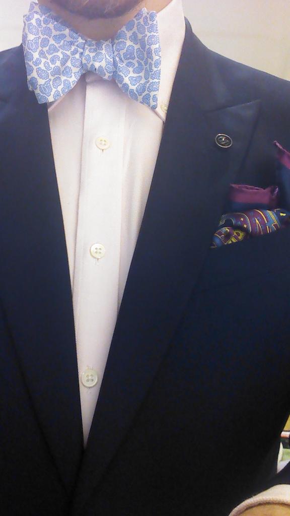 Craigjt2014's tweet photo. .@GloucesterQuays .@Chester_Barrie new bowtie is the best bowtie. Come visit us today #bowtiesarecool #gloucester http://t.co/gqCKjFGjLp