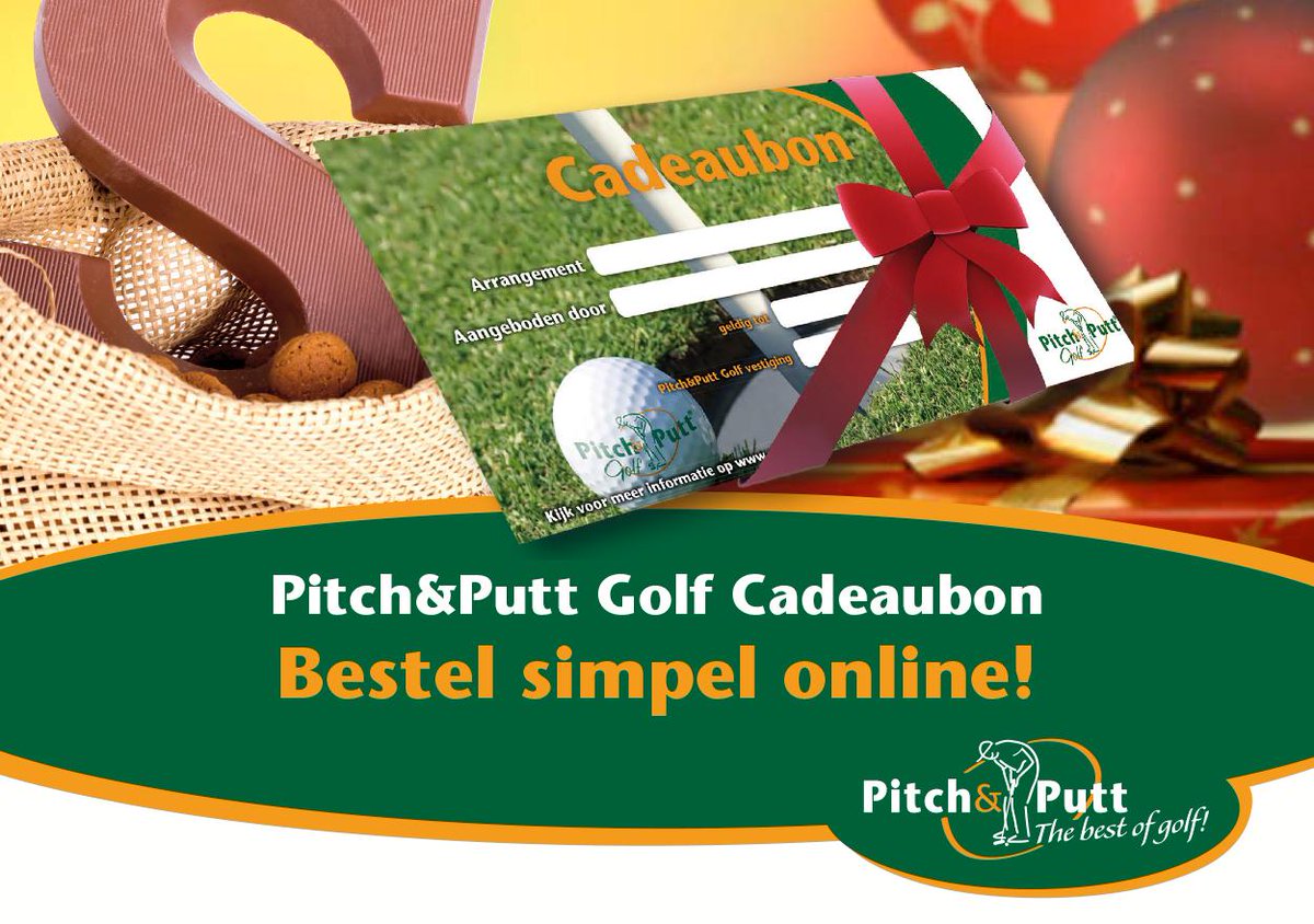 Een origineel cadeau voor de feestdagen? Geef dan de #PitchenPutt Golf cadeaubon cadeau.  pitch-putt.nl/product/cadeau…