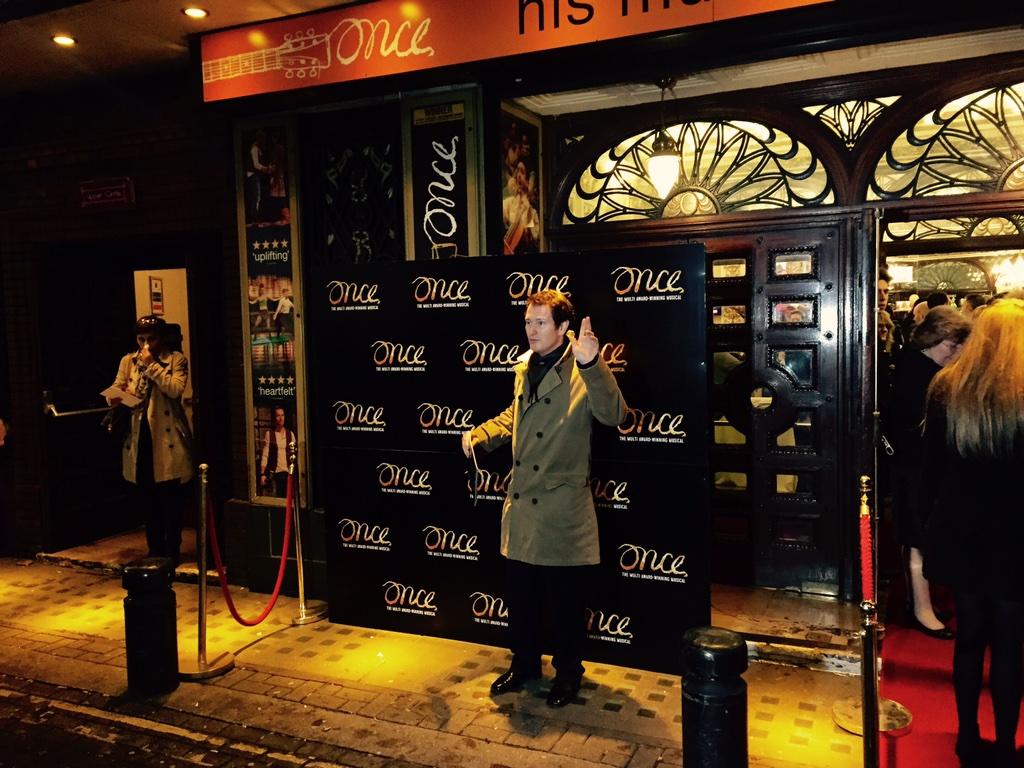 OnceMusicalLDN's tweet photo. British acting legend #NickMoran! He's sure to love the show as much as we loved him in #HarryPotter #OnceRonan http://t.co/8pxYws3W05