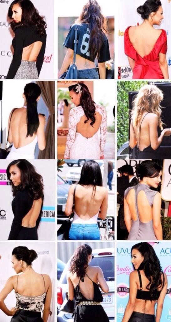 GayShirel's tweet photo. Naya's back appreciation tweet✌️ http://t.co/OGHyk6L1CU