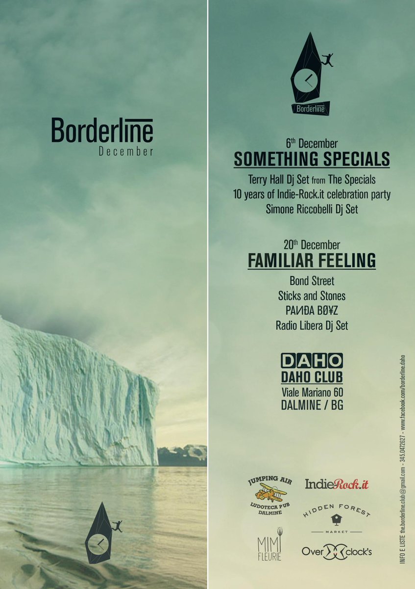 BorderlineClub's tweet photo. DECEMBER  is  B O R D E R L I N E http://t.co/vttn41p5Hb