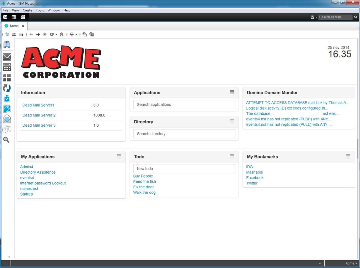 tadrian's tweet photo. I now use #Bootstrap in #IBM #Notes
#XPages #Portal #Intranet #ExtLib http://t.co/wkItHUAxfE