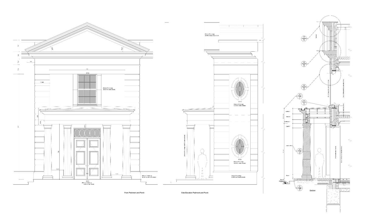 Now on-site - Replacement dwelling in a classical style with staff accommodation and garaging in Oxfordshire.