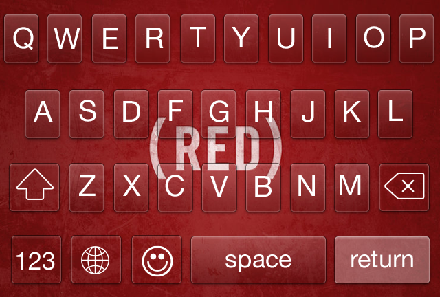 Cooolapp's tweet image. Let’s change our keyboards to sympathize with (RED) Campaign!
CooolKey AppStore link: itunes.apple.com/app/id91809427…