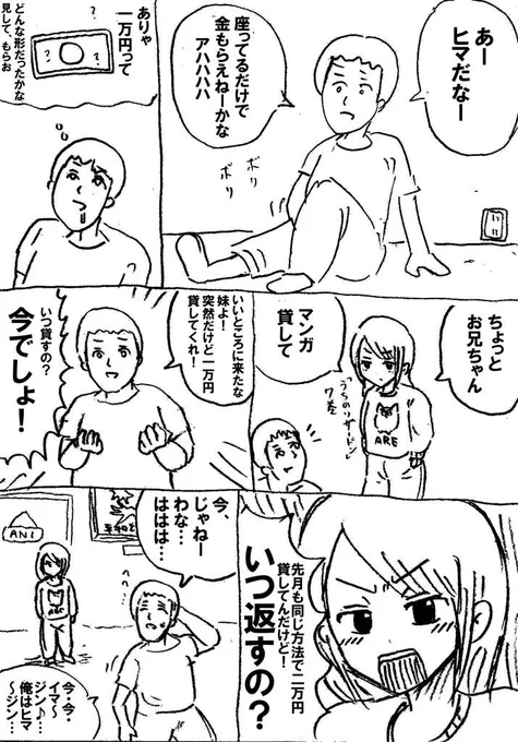 漫画「貸して・見して・もらい兄貴」 