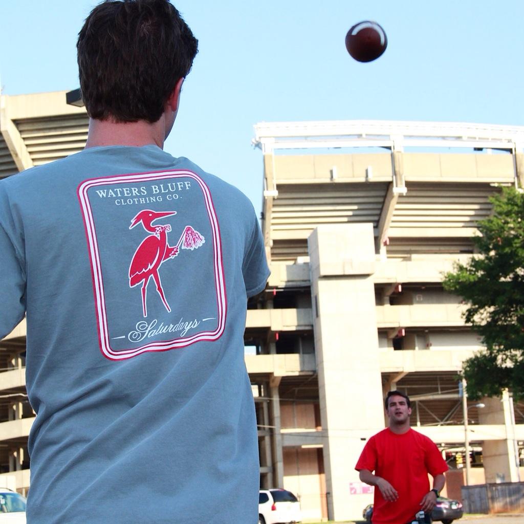 Jackson_5Five's tweet photo. BJ3 spinnin it RT @watersbluff2012: Get to one of our retailers today to cheeron your team! #RivalryWeek #watersbluff http://t.co/36cp3l08xm