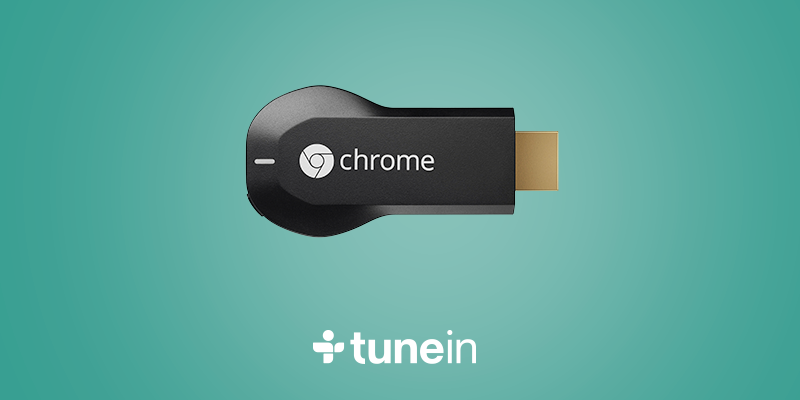 tunein's tweet photo. TuneIn is now available on #Chromecast! Follow &amp; RT to #WIN 1 of 5 Chromecasts now! T&amp;C: http://t.co/FmbwZjTEN9 http://t.co/dEOHyUWChr