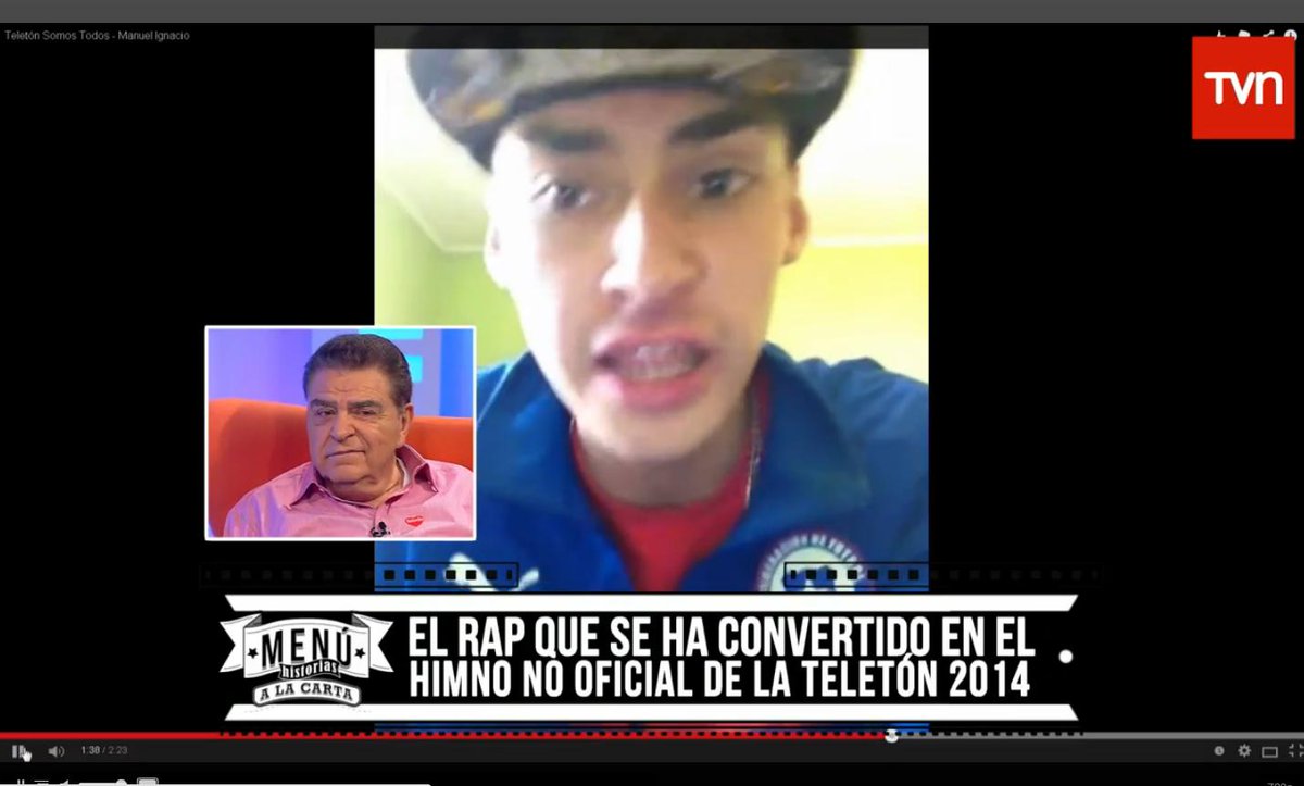 Teleton's tweet photo. Manuel Ignacio creó el rap donde habla de la gran obra de la Teletón. Escúchalo acá: http://t.co/XWID4C1lju #MenúTVN. http://t.co/5C8sbUtMCq