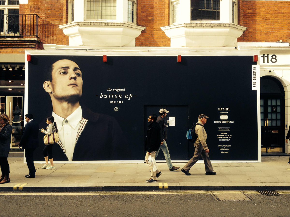 SharpsBarbers's tweet photo. Sharps Barber and Shop at Ben Sherman Covent Garden, 119 Long Acre London WC2E 9PA, opening this weekend! #sharpsteam http://t.co/U8uNvuJfZA