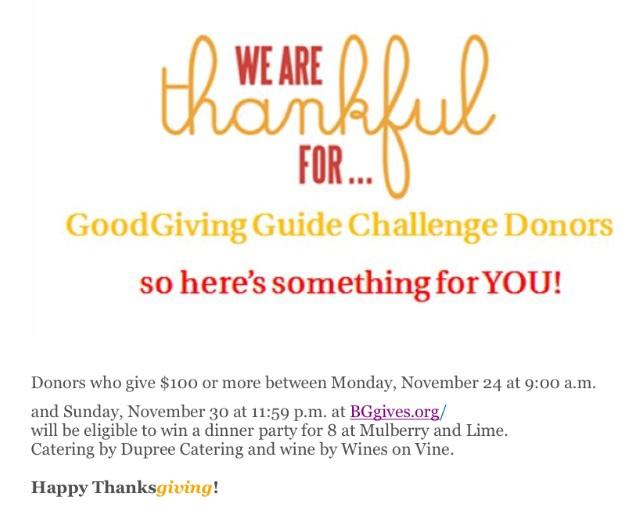 We are Thankful! @GoodGivingGuide @BGCF <a href="/amnewsonline/">Advocate Messenger</a>