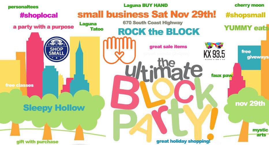 @lagunabeachindydid you hear, we're gonna #ROCKtheBLOCk with @KX935 for <a href="/ShopSmall/">Shop Small</a> #ShopSmall #ShopLocal #SmallLaguna