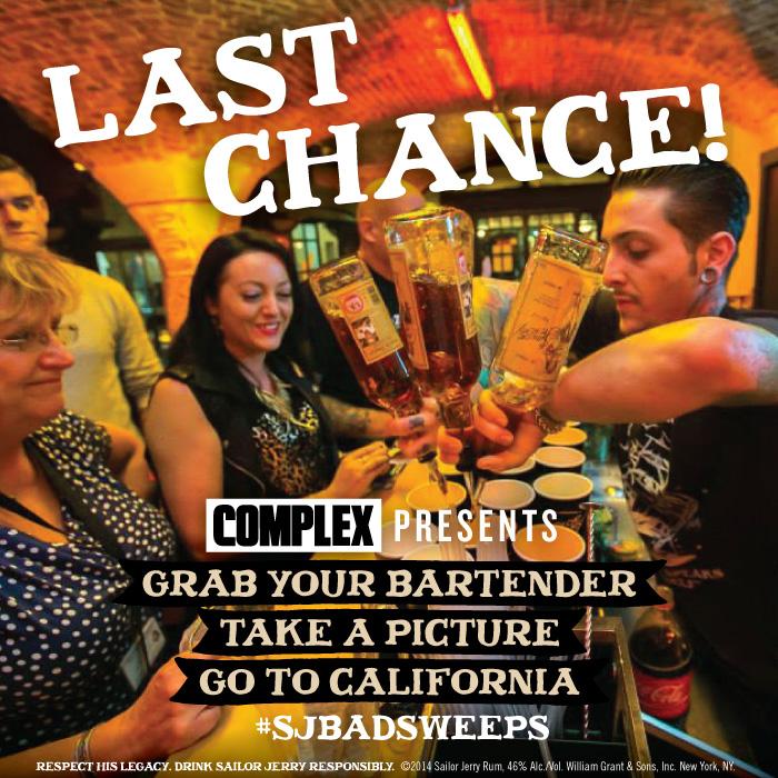 SailorJerry's tweet photo. LAST CALL to enter on INSTAGRAM to win a trip to our exclusive #BAD2014 party. Rules: http://t.co/CIMzGagz84 http://t.co/Hp2gzooj0m