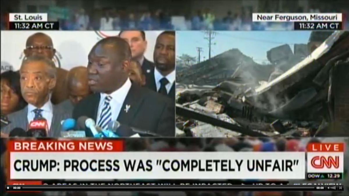 NycStormChaser's tweet photo. "Process is completely unfair" #FergusonDecision #Ferguson http://t.co/imo4sSJLsN