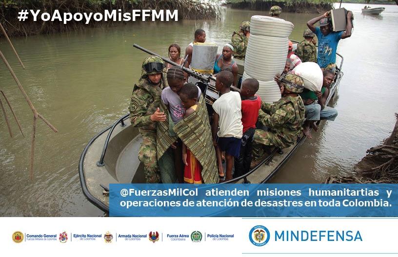 ArmadaColombia's tweet photo. #RT Somos más de 47 millones de colombianos, por nuestros hogares y los de todos los colombianos #YoapoyomisFFMM. http://t.co/aeWXSJEJe7