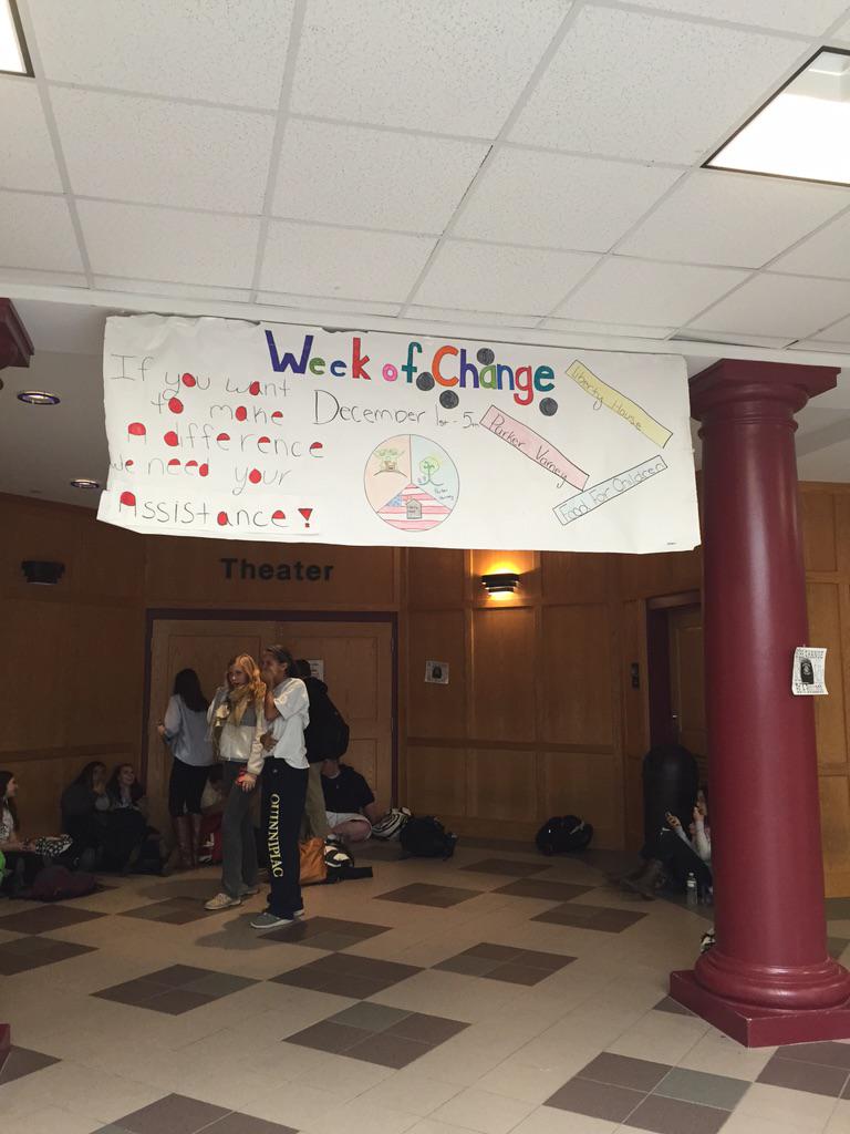 WeekofChange14's tweet image. Setting up for next week!