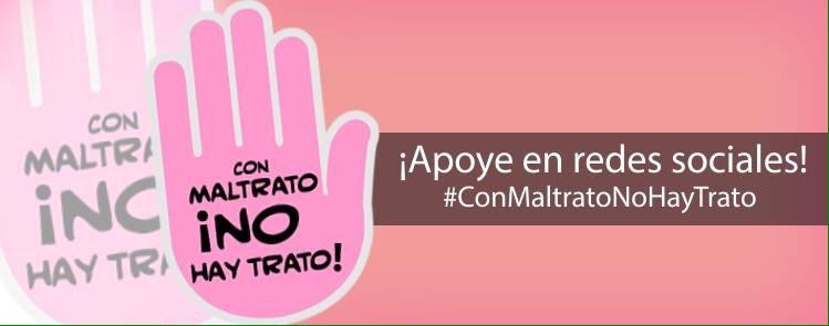 Somos_REDES's tweet photo. #ConMaltratoNoHayTrato @OlgaVictoriaRC @gloria_stella @guillerminamira @AnaPaolaAgudelo http://t.co/J7NzpNAdnD