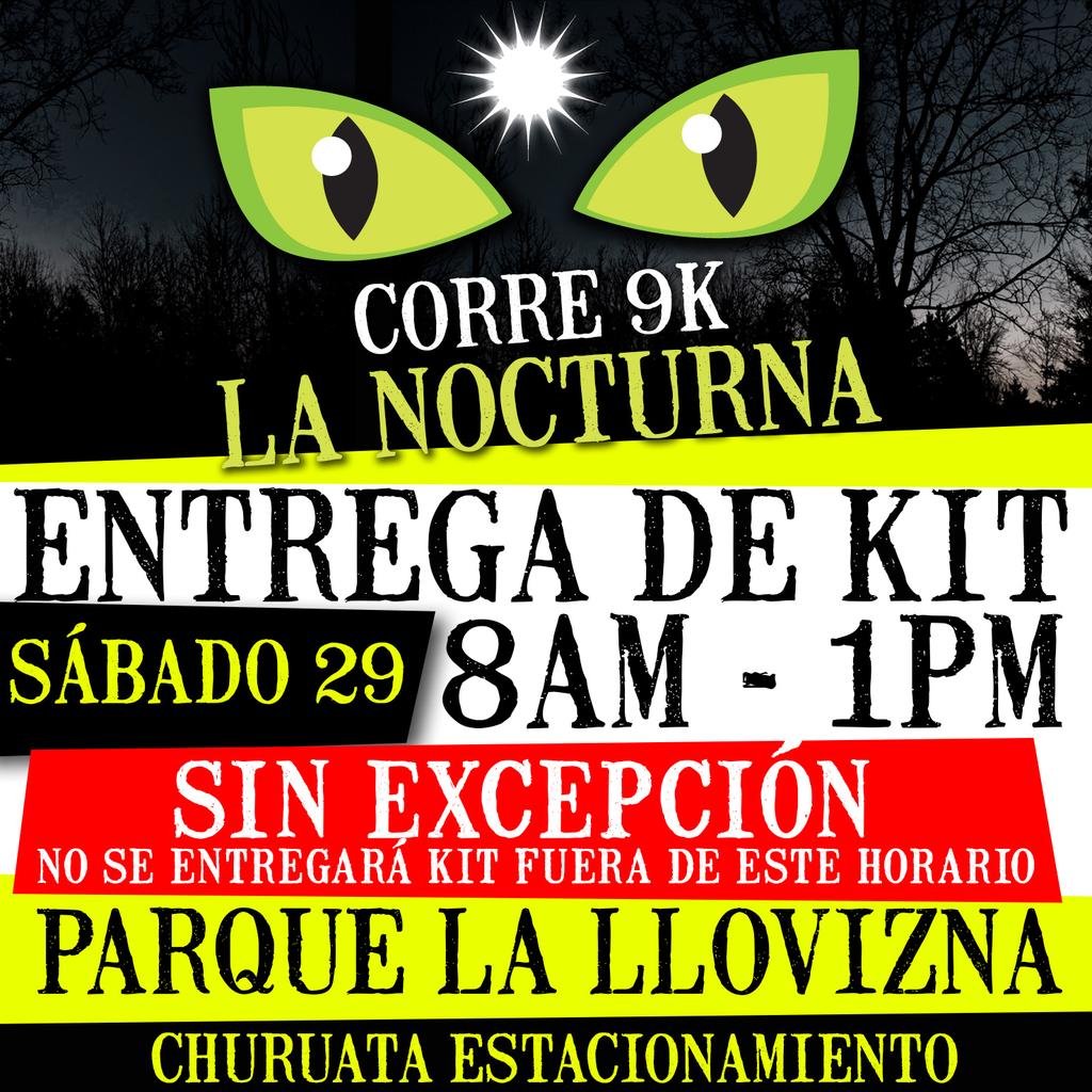 Puroeventos's tweet photo. ENTREGA DE KIT #LaNocturna Sábado 29Nov de 8am a 1pm SIN EXCEPCIÓN Parque La Llovizna @cachamayrunners @pataypedal http://t.co/C2niolKEX6