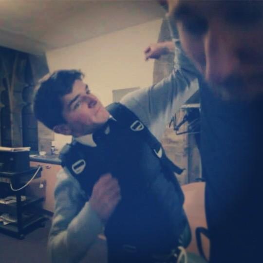 Fight choreography for MIDNIGHT BLUE last week. see more on Facebook: on.fb.me/11SHi30