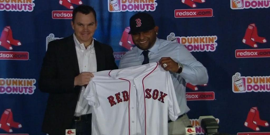 MLB's tweet image. “I chose to be in Boston to be a part of the legacy they have here.” - Panda: atmlb.com/11SIWBN #HotStove