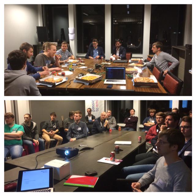 TASSBelgium's tweet photo. First #almost #graduated session @TASSBelgium! #pizza #beer #workshops #fun http://t.co/Sjkx6G06IZ