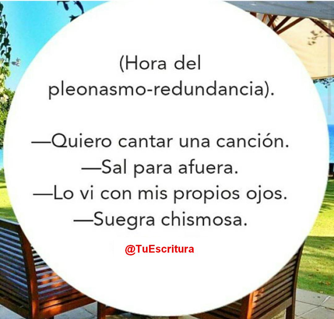 TuEscritura's tweet photo. Redundancia. http://t.co/oIq54N0m0T
