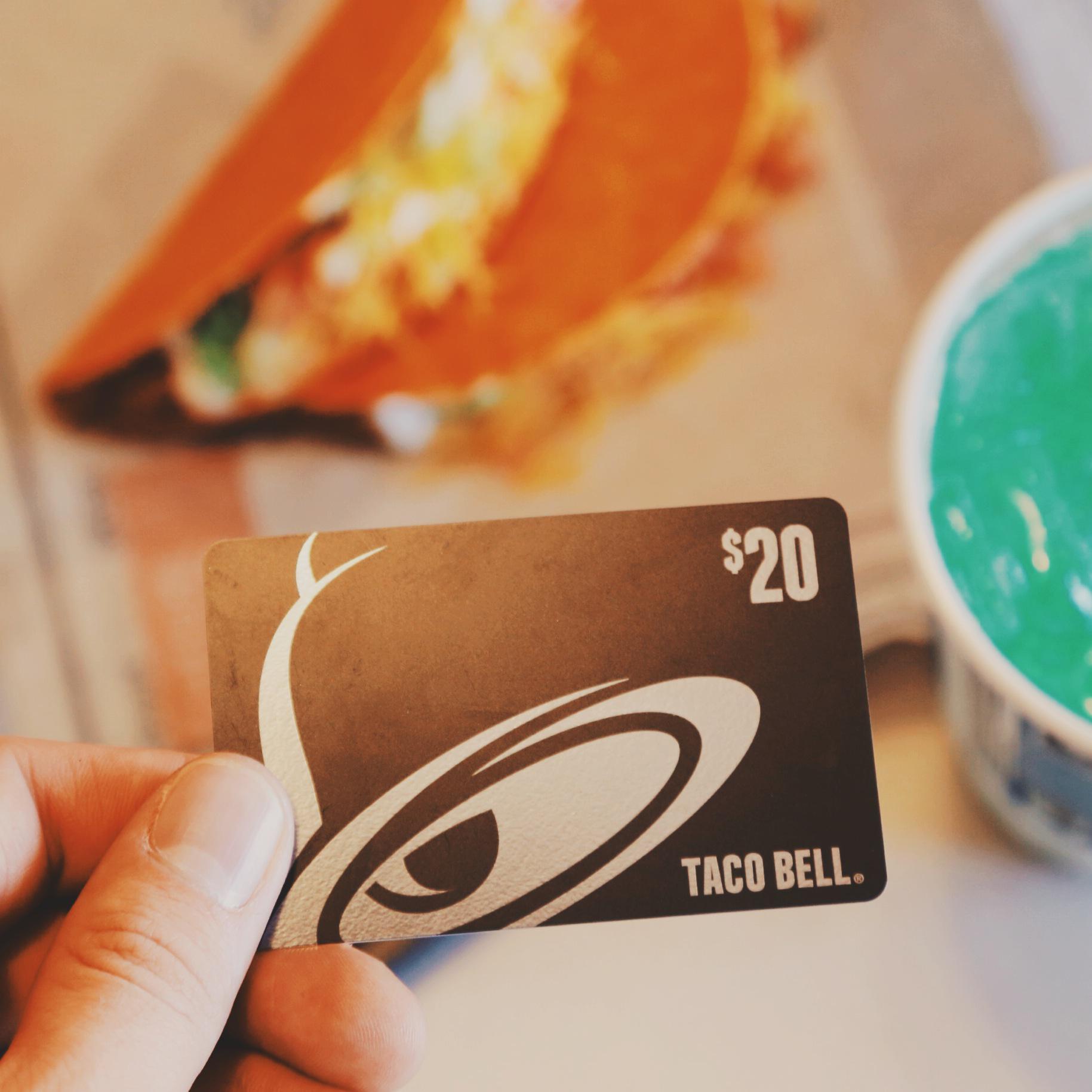 Taco Bell on Twitter "Gift Card Tip Buy a 20 gift card