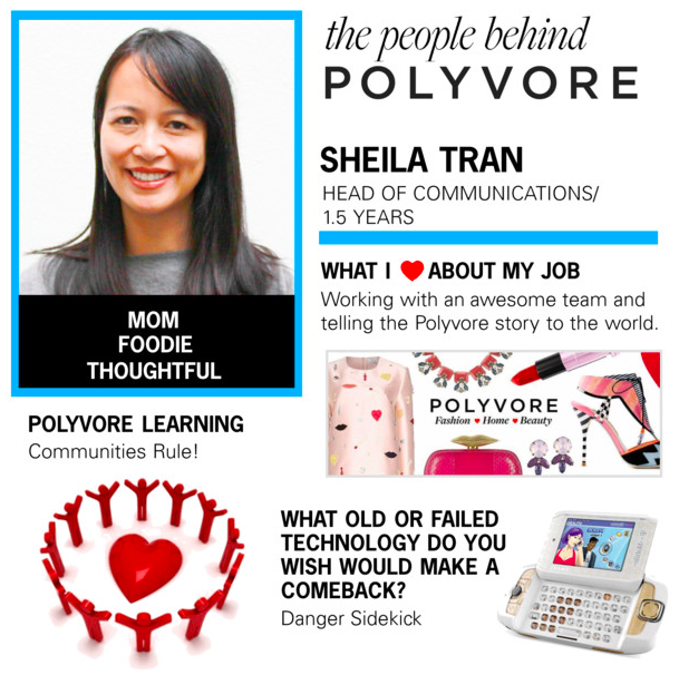 polyvore's tweet photo. Meet @sheila, Head of Comms on the #PolyvoreTeam and lover of "it" bags and chicken nuggets: http://t.co/qh8RxJjvyp http://t.co/rsd2iynlMt