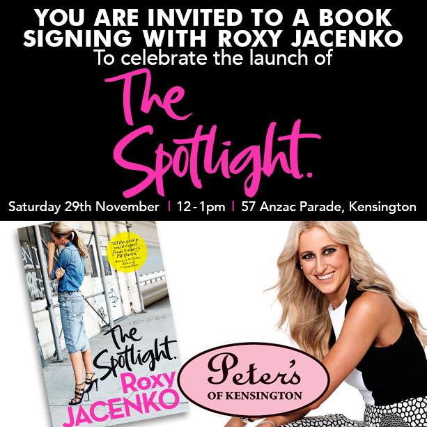 RT <a href="/PeterKensington/">Peters of Kensington</a> Excited to do my 1st book signing "Meet <a href="/roxyjacenko/">Roxy Jacenko</a>  at our Kensington store this Saturday"