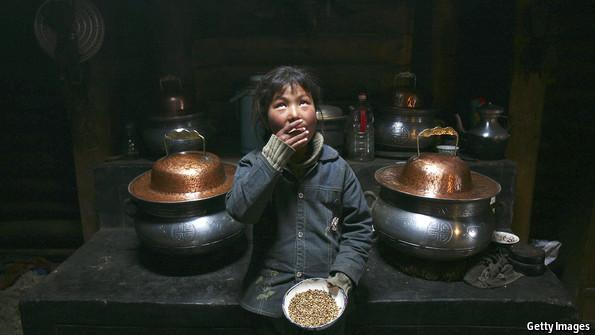 TheEconomist's tweet image. A new paper shows how the settlement of Tibet depended on an exotic crop from the West econ.st/1pimOe9