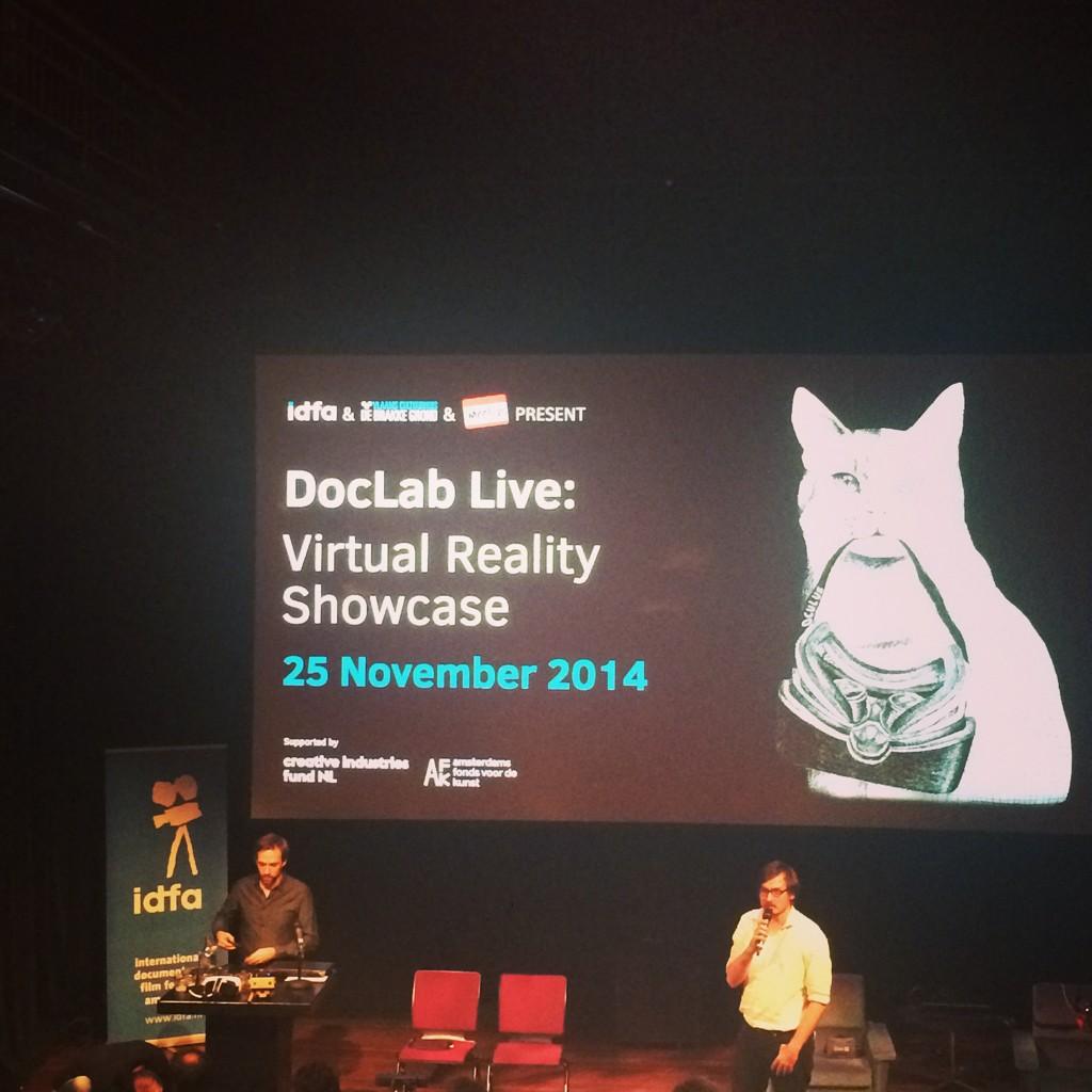 fromthehip's tweet photo. Virtual Reality Showcase at #doclab14 Zero Point, Assent and CLOUDS in the house. http://t.co/0RfUPEtvGt