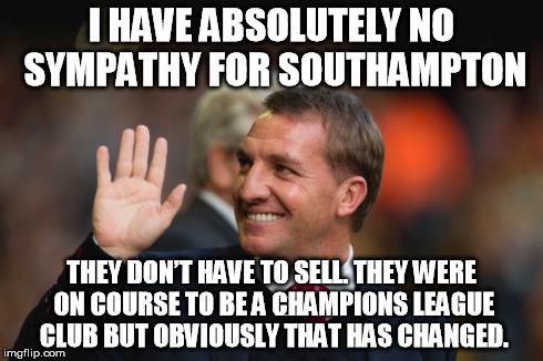 The42_ie's tweet photo. Brendan Rodgers' view of Southampton before the season.... http://t.co/d4clmQSDr8 http://t.co/V2hUXprY9z