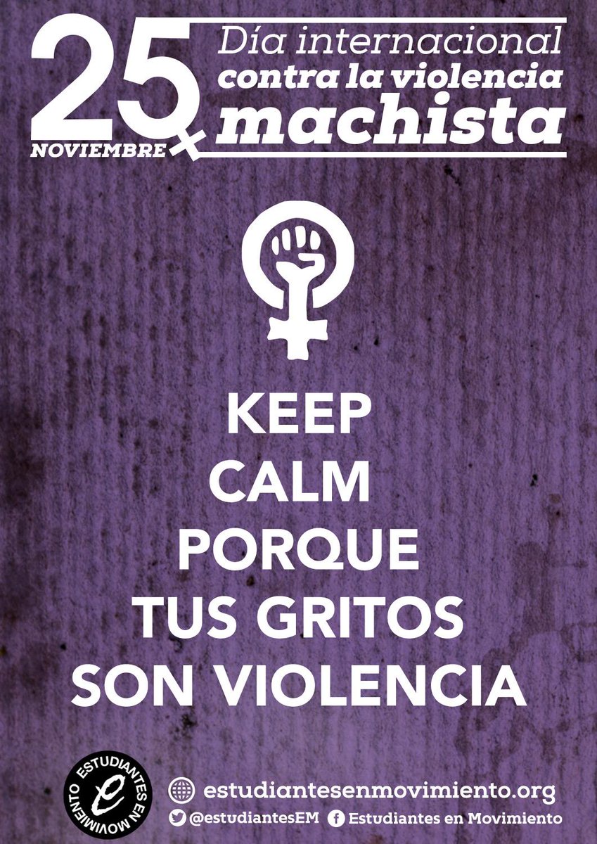 estudiantesem's tweet photo. No me grites, no me ates, no me pegues, NO SÓLO DUELEN LOS GOLPES #AulasSinMachismo http://t.co/ryv9d5AEvC