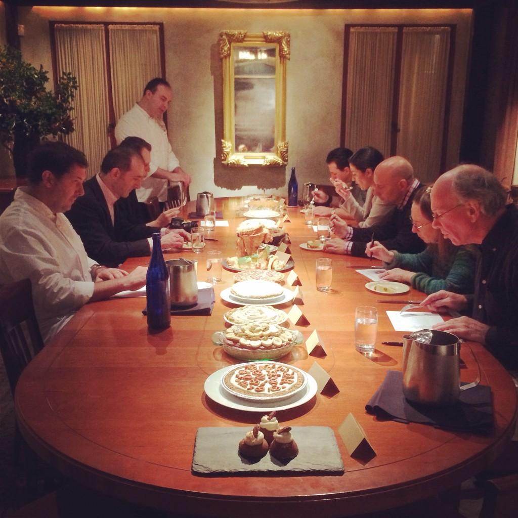 USHGNYC's tweet image. Judges deliberating @ the annual @GramercyTavern holiday pie contest