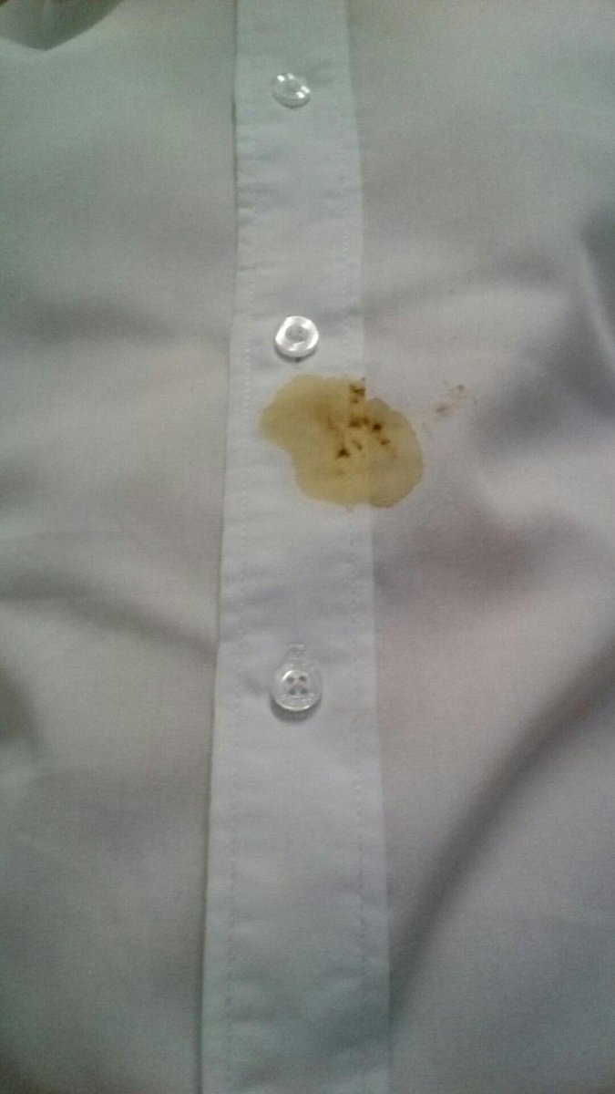 Dollar1075's tweet photo. 2nd day in a row I've spilled my coffee, only this time on my white shirt #off2agreatstart http://t.co/e1jrsUhoqX