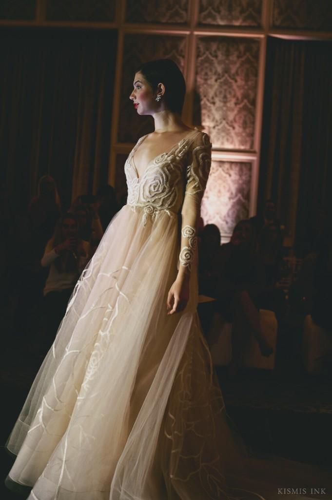 This @jim_hjelm by <a href="/misshayleypaige/">Hayley Paige</a> is what dreams are made of. 😍 <a href="/SolutionsBridal/">Solutions Bridal</a> #sbfashionshow