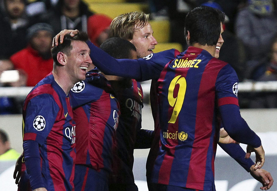 mundodeportivo's tweet photo. FINAL: Imparable Leo Messi con un nuevo hat-trick. Apoel 0-4 Barça http://t.co/zgoK3PvhFE #siempremessi http://t.co/3DdK24aU1K